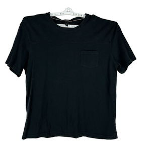Joseph Abboud Slim Fit Black Crew Neck T Shirt XL Cotton Casual Pocket
